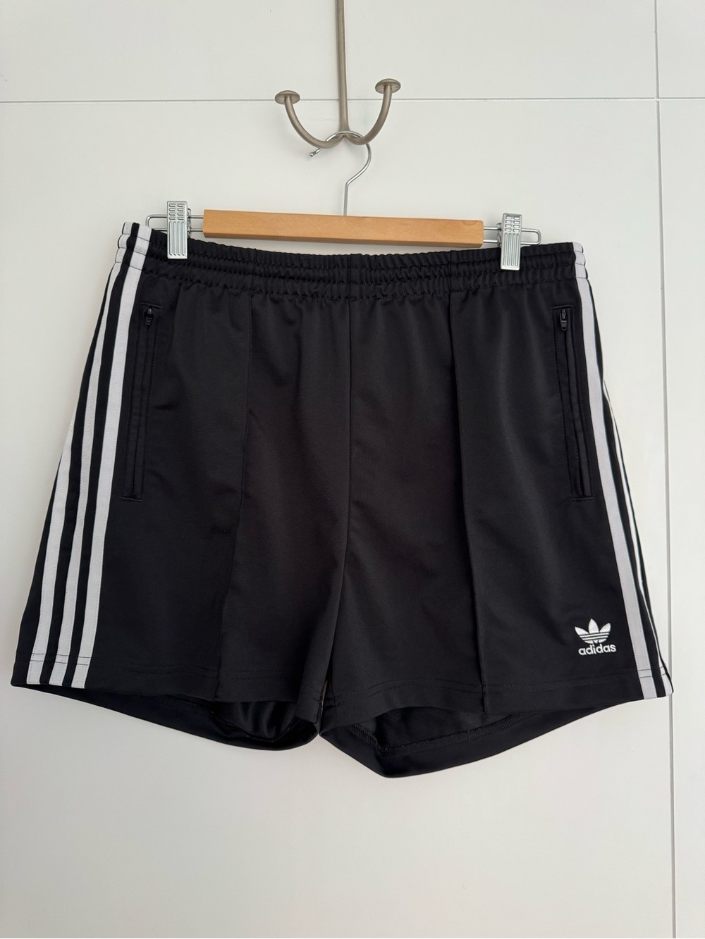 Adidas Black Three-Stripe Athletic Shorts size large